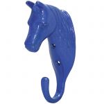Horse Head Single Stable / Wall Hook Blue No. 5371